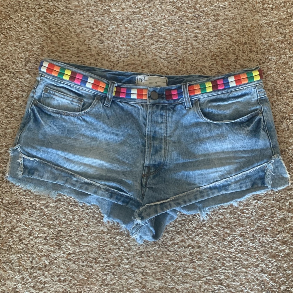 Free People Jean shorts